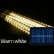 thumbnail image 1 of Lámpara decorativa de color de 30CM con 8 LED solares a prueba de lluvia para exteriores, luces de barra de hielo de lluvia de meteoros de 8 hilos - Blanco cálido, 1 of 3