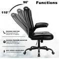 thumbnail image 4 of Vitesse Big and Tall Office Chair Ergonomic Black Leather Desk Chair Comfortable and Stylish Set of 1, 4 of 7