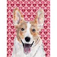 thumbnail image 1 of Cardigan Corgi Hearts and Love Flag Garden Size, 1 of 1