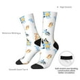 thumbnail image 5 of Lsque Bluey Printed Men's Crew Socks, Soft Durable Breathable Moisture-Wicking with Odor Control Cotton socks, 5 of 7