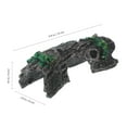 thumbnail image 4 of Décoration Léopard Gecko Reptile Cache Grottes Résine Couleurs Assorties 1Ensemble 12.0x4.7x4.7in, 4 of 8