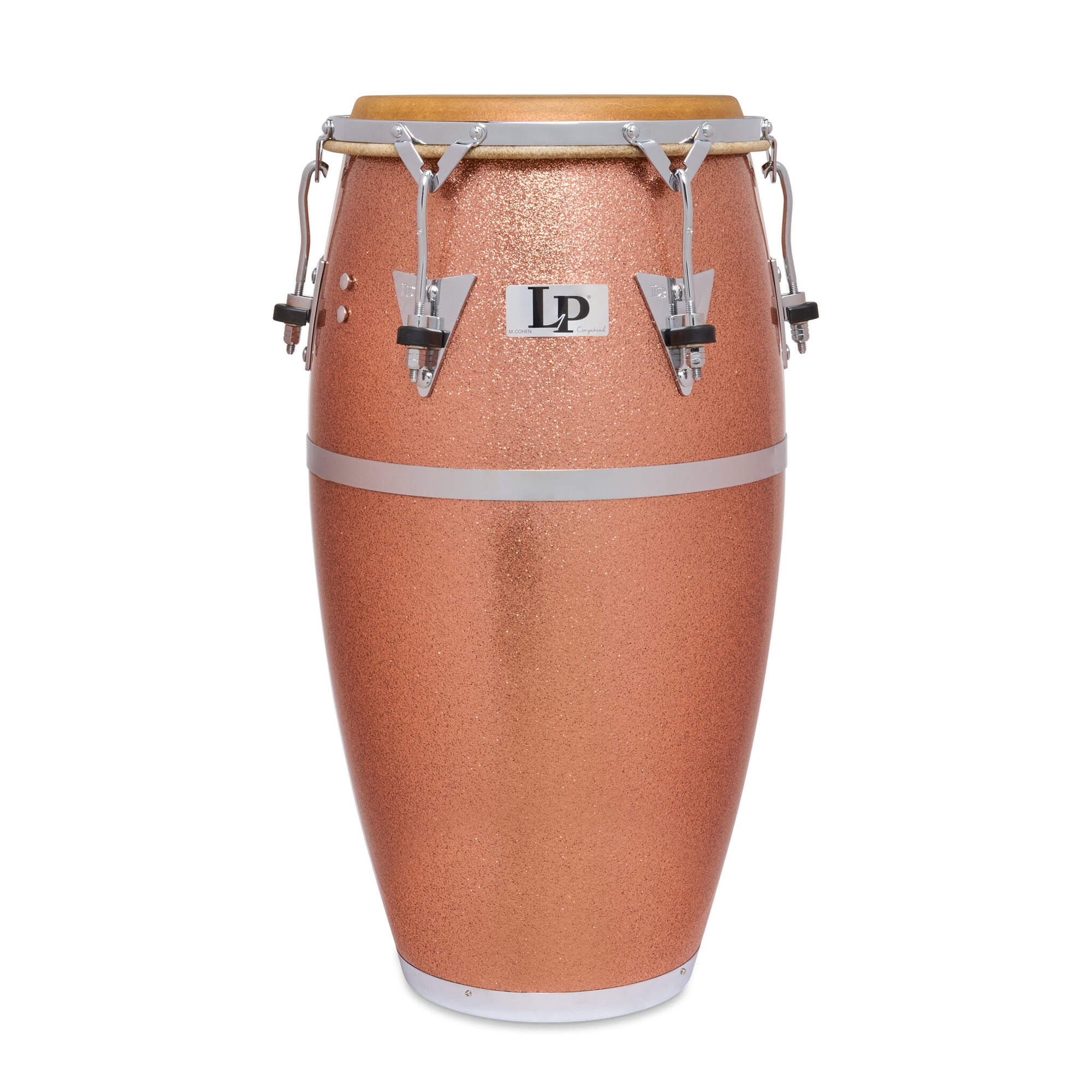 LP LP259-1MC 11.75 in. Martin Cohen Traditional Fiberglass Champagne Sparkle Chrome Limited Edition Drum - Conga