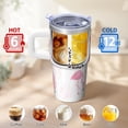 thumbnail image 6 of Flamingo Coffee Cup with Handle 20OZ Stainless Steel Insulated Tumbler Mug Leak Proof Double Wall Vacuum Portable BPA Free Gifts for Women Girls on Birthday Christmas Summer, 6 of 6
