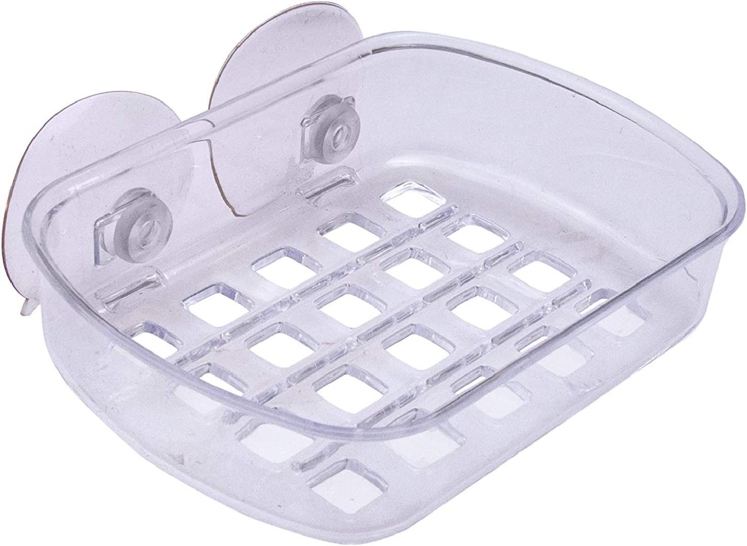 Plastic Shower Soap Bar Holder, Clear