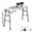 70.8'' Thickened, variant on Folding Work Platform, Steel Scaffolding, Anti-slip Pedal, Heavy-duty Thickened, Height Adjustable