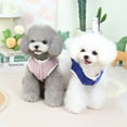 thumbnail image 6 of 2022 Dog Clothes Pet Traction Cotton Waistcoat New Wool Warm Clothes Teddy Pet Clothes light pink 2XL, 6 of 8