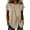 Khaki, variant on Short Sleeve for Womens Linen Cotton Blouse Drawstring Waist Button Down Tunic Tops Loose Fit Casual Summer Shirts