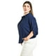 thumbnail image 2 of Blusa de manga 3/4 Roman Fashion /Tallas Extras, 2658 (Azul marino) azul marino 36, 2 of 6