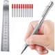 thumbnail image 3 of Metal Scribe Silver Scribe Marking Tip, Aluminum Engraving Pen for Glass/Ceramic/Metal Sheet, 3 of 5