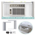 thumbnail image 3 of 3X Window Air Conditioner Side Panels with Frame, Adjustable Insulation AC Side Panel Frame Included,3 set Side Insulated Foam Panel,White, 3 of 4
