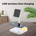 thumbnail image 4 of XGFHYJEH Charging Station, Wireless Charging Station, Charging Station for Multiple Devices, Wireless Charging, 15W Charge Station, Wireless Charge, for Android, Iphone, Apple, Samsung, Ipad, 4 of 5