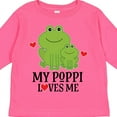 thumbnail image 4 of Inktastic My Poppi Loves Me Grandson Frog Boys Long Sleeve Toddler T-Shirt, 4 of 5