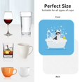 thumbnail image 5 of Leather Coasters with Heat-resistant for Drinks, Collie in Bathtub Cup Coasters Cup Pad Mat for Tabletop Protection, Coffee Table, Office Desk and Housewarming Gift, 5 of 5