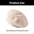 thumbnail image 3 of Plaided Berets Hat for Women Fashion Painter Hat Autumn Winter Berets Caps for Casual Wear French Chapeau Artist Dome Hat, 3 of 9