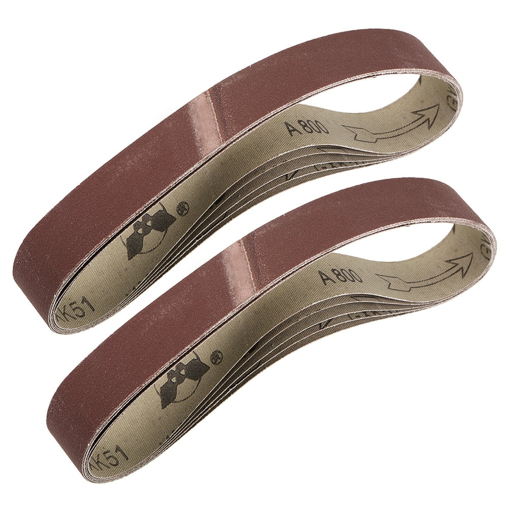 1.2" x 21" Sanding Belt 800 Grit Sand Belt for Belt Sander 10pcs