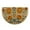 E, variant on Fall Half Round Door Mat Flower Sun Colorful Face Half Moon Rug Washable Area Rugs Indoor Entrance Non Slip Semi Circle Bathroom Rugs Floor Carpet for Kithen Bedroom Fireplace Decor