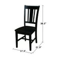 thumbnail image 6 of International Concepts San Remo Splatback Dining Chair in Black (set of 2), 6 of 7