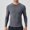 Blue, variant on Men's UPF 50+ Compression Long Sleeve Sun Protection Shirt High Stretch Quick Dry UV Block Breathable Athletic Workout Gym Running Outdoor Performance Top