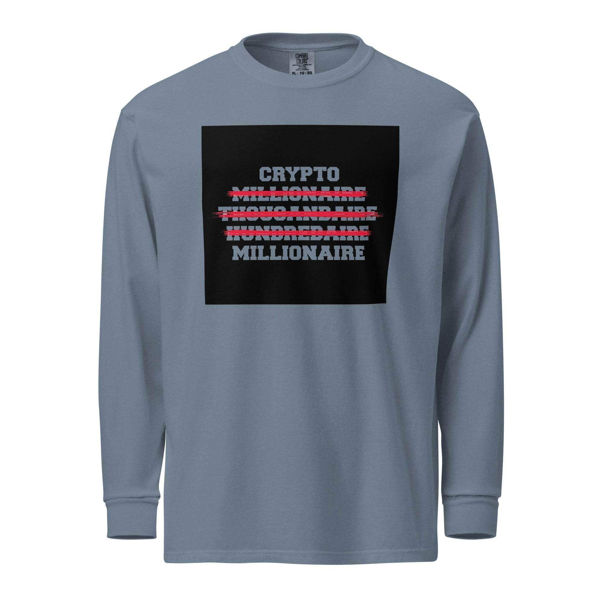 Crypto Millionaire Long Sleeve T-Shirt - Walmart.com