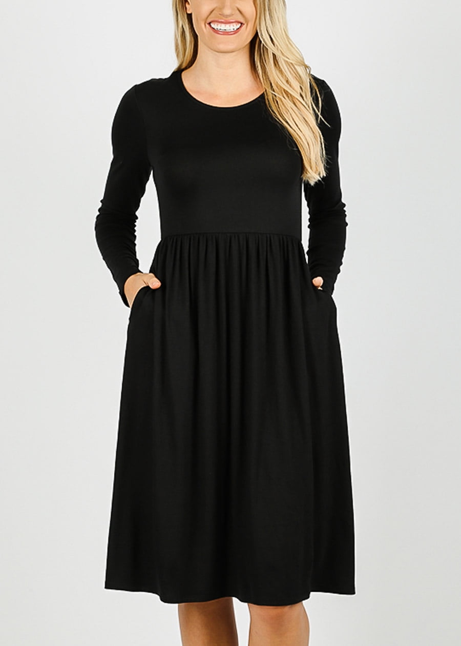 casual black dresses for juniors