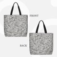 thumbnail image 2 of Balery Silver Glitter Bolsa de Mano para Mujeres con Cremallera, Bolsa de Gimnasio con Compartimentos, Bolsa para Laptop, Bolsa para Trabajo, 2 of 7