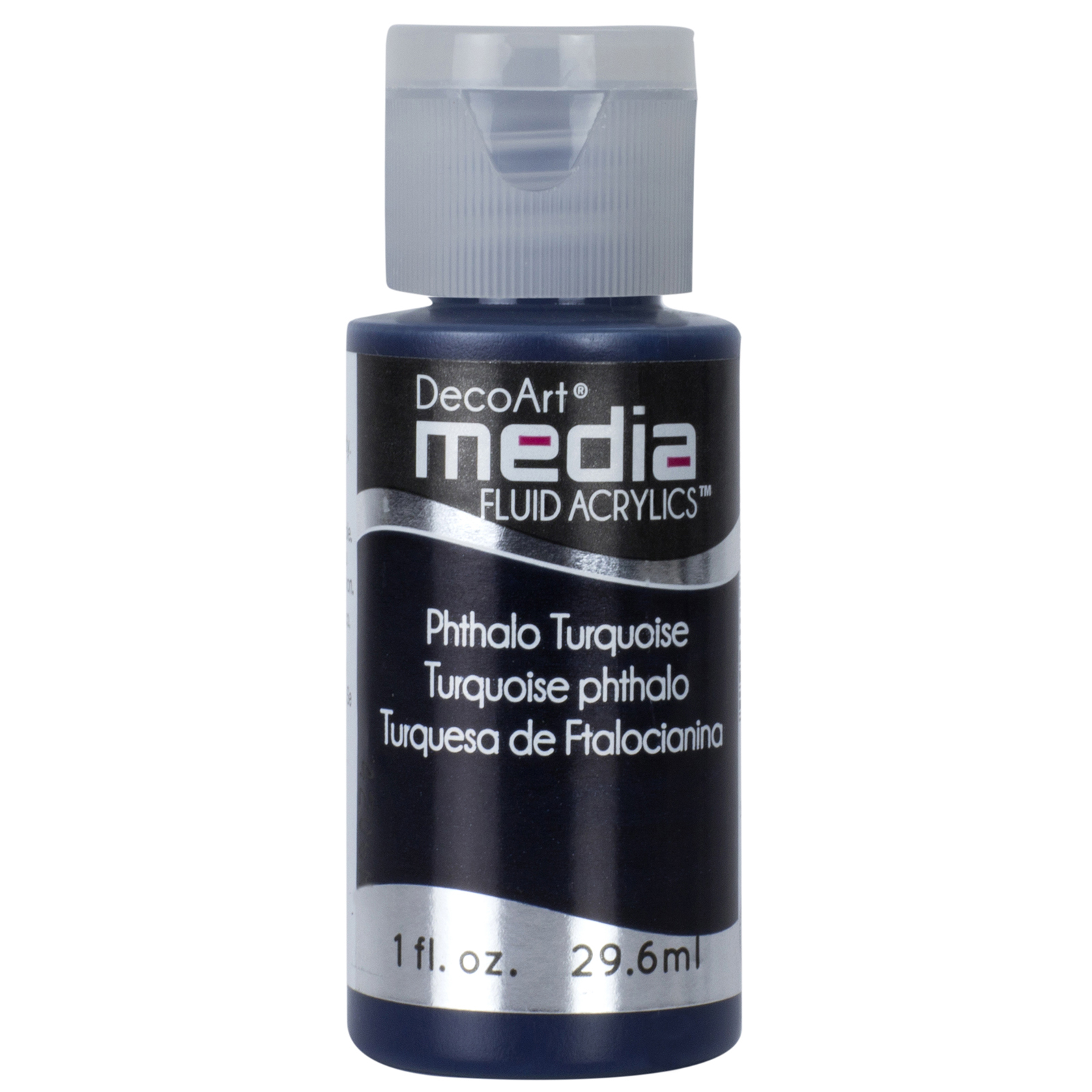 DecoArt Media Fluid Acrylic Paint, 1 oz., Pthalo Turquoise (Series 3