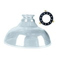 thumbnail image 1 of Almencla Glass Lamp Shade Diameter 9.57inch Lighting Accessory Home Decor for E27/E26 Gray, 1 of 8