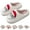 A, variant on Christmas Santa Reindeer Slippers Women Men Soft Plush Fuzzy House Shoes Indoor Outdoor Xmas Bedroom Slides White 10