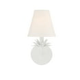 thumbnail image 4 of Trade Winds Rosalie 1-Light Wall Sconce in White, 4 of 6
