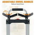 thumbnail image 5 of 380 LB Capacity Folding Hand Truck Heavy Duty Foldable Dolly Cart with Wheels, 5 of 6