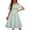 Light Green, variant on Arshiner Girls Summer Floral Ruffle Sundress Cold Shoulder Casual Holiday Dresses