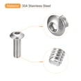 thumbnail image 4 of #8-32x1/2" Button Head Socket Cap Screws, 50 Pack 304 Stainless Steel Screws, 4 of 5