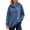 Dark Blue, variant on Women's Half Snap Hoodie Pullover Sweatshirt Long Sleeve Oversized Casual Fall Top with Button Placket Detail Womens Oversized Sweatshirts with Snap Button