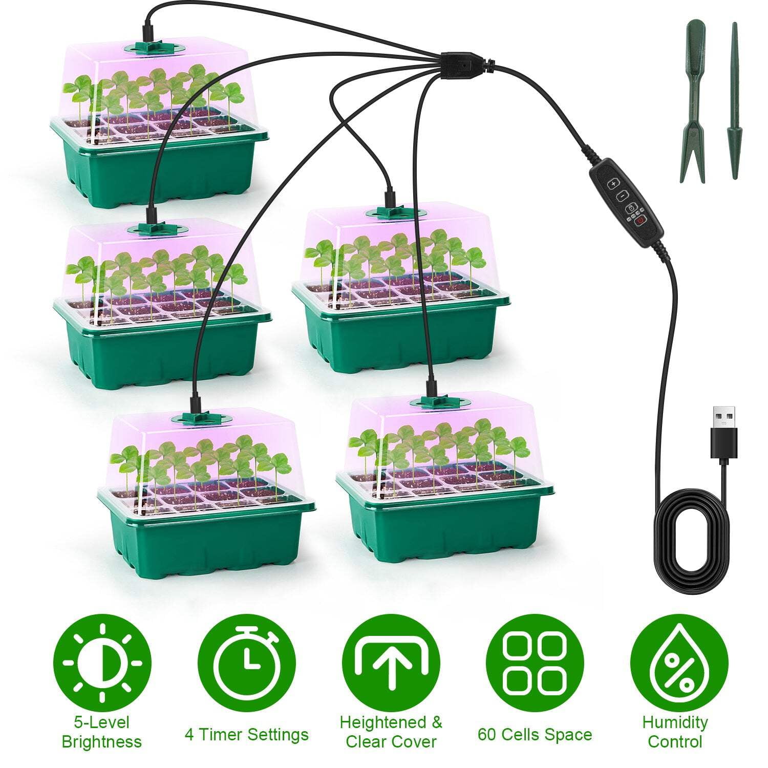 5Packs Seed Starter Tray
