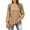 Khaki, variant on yillto Womens Square Neck Sweater Lightweight Knit Puff Long Sleeve Cute Loose Sweaters with Pockets