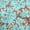 Rust Brown, variant on oneOone Polyester Spandex Teal Blue Fabric Floral Craft Projects Decor Fabric Printed By The Yard 56 Inch Wide