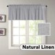 thumbnail image 1 of Cortinas de cocina de lino natural de 36 pulgadas de largo con textura de lino con niveles para baño/cocina, ventanas, barra de bolsillo, cortinas pequeñas para cocina (2 paneles, blanco apagado)Dove52 pulgadas de ancho x 18 pulgadas de largo, 1 of 5