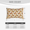 thumbnail image 4 of Gukieu Hot Dog 7 Print Plush Pillow Cover, Hidden Zipper Pillow Protector without Pillow Core, Suitable for Bedroom, Office, Car Decoration-20"x30", 4 of 6