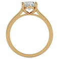 thumbnail image 3 of SuperJeweler 1 Carat Oval Shape Moissanite Solitaire Engagement Ring in 14 Karat Yellow Gold, 3 of 5