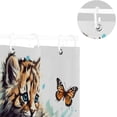 thumbnail image 5 of Coolnut Shower Curtain Cute Cat Bathroom Decor Watercolor Shower Curtain Sets Fabric Cloth Bathroom Curtains with Hooks 60x72 Inch, 5 of 6