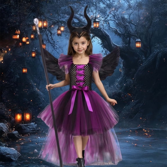 Big Girls Dress Elegant Gown Graceful Lace Lightweight Lace Mesh Tulle for Halloween Dress Set