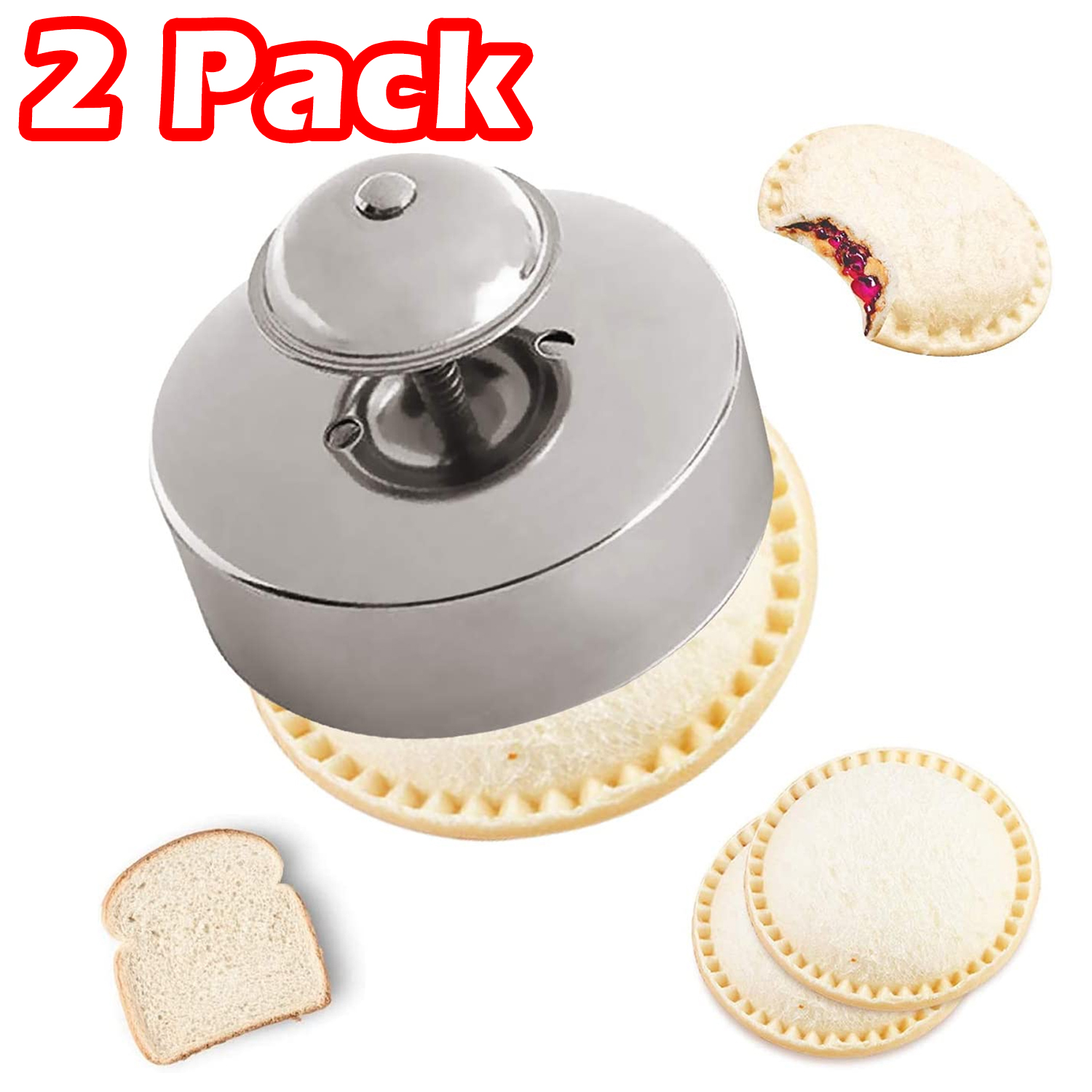 20Pcs Sandwich Sealer, Sandwich Cutter and Sealer, FoodGrade 304