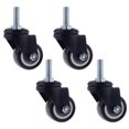 thumbnail image 1 of 4 piezas 1,5 pulgadas rueda giratoria de placa giratoria de goma silenciosa M10 para electrodoméstico muebles de oficina / hogar / hardware Macarena Ruedas giratorias de placa giratoria, 1 of 8