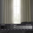 thumbnail image 6 of Half Price Drapes Gravity Ivory Italian Faux Linen Room Darkening Curtains (1 Panel), 50W X 120L, 6 of 11