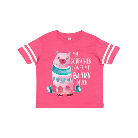 

Inktastic My Godfather Loves Me Beary Much with Cute Bear Gift Toddler Boy or Toddler Girl T-Shirt
