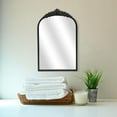 thumbnail image 2 of Contemporary Home Living Victorian Framed Rectangular Wall Mirror - 15.75" - Black, 2 of 7