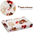 thumbnail image 5 of LUXMO Puppy Blanket for Pet Cushion Small Dog Cat Bed Soft Warm Sleep Mat, Pet Dog Cat Puppy Kitten Soft Blanket Doggy Warm Bed Mat Paw Print, 5 of 8
