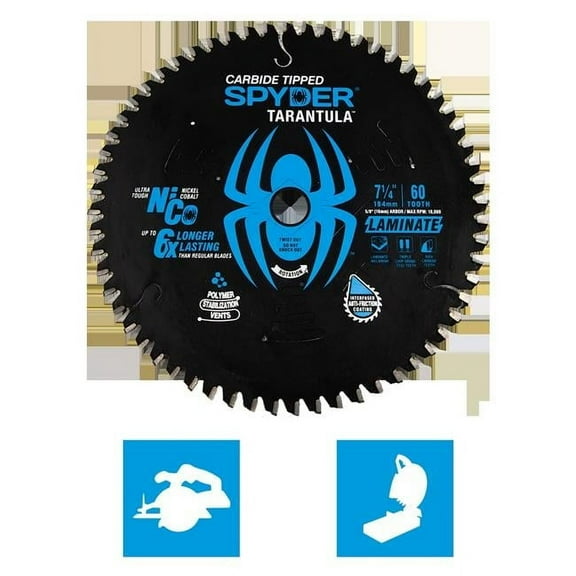 SM Products 13020 7.25 in. 60T Laminated Wood Saw Blade