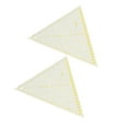 thumbnail image 3 of YUYUETIME Quilting Triangle Ruler Patchwork Ruler Acrylic Women Yellow Cutting Craft Making 2Pcs, 3 of 8