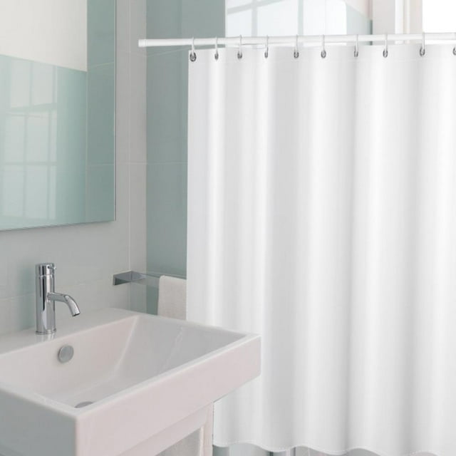 Angmile Doublure de Rideau de Douche en Tissu Polyester Rideaux de Douche de Salle de Bain Imperméables Rideaux de Douche en Polyester Doublures de Douche de Salle de Bain Lavables à la Machine